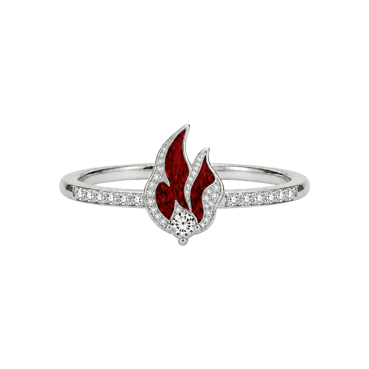 Silver Ember Reliquary Ring alternate view