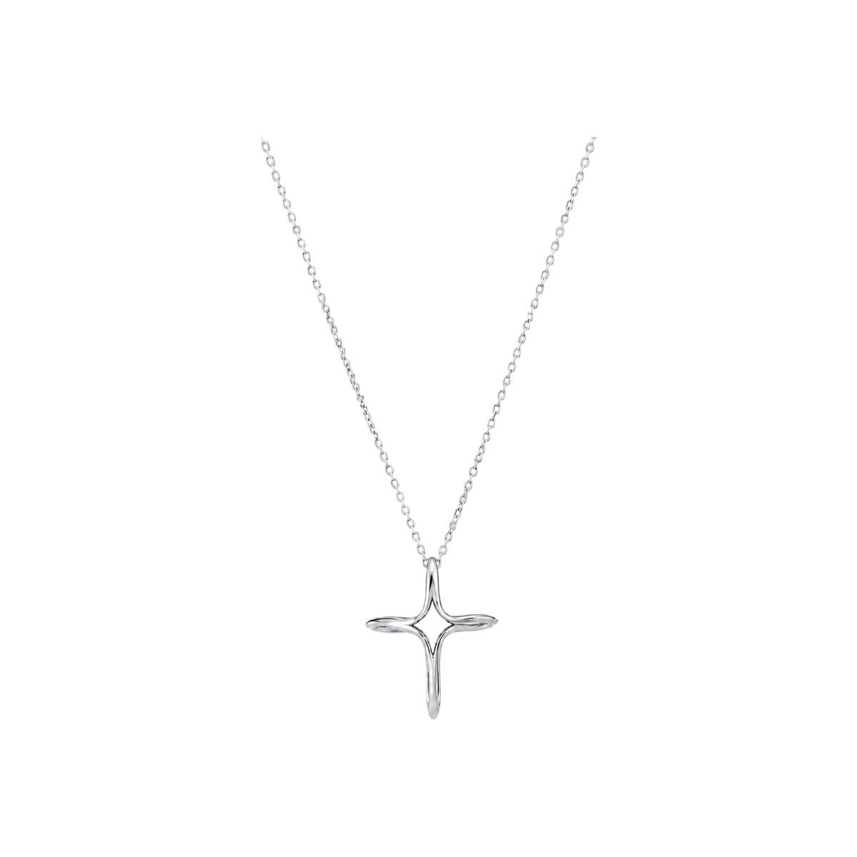 Silver Pilgrim Reliquary Pendant with open cross